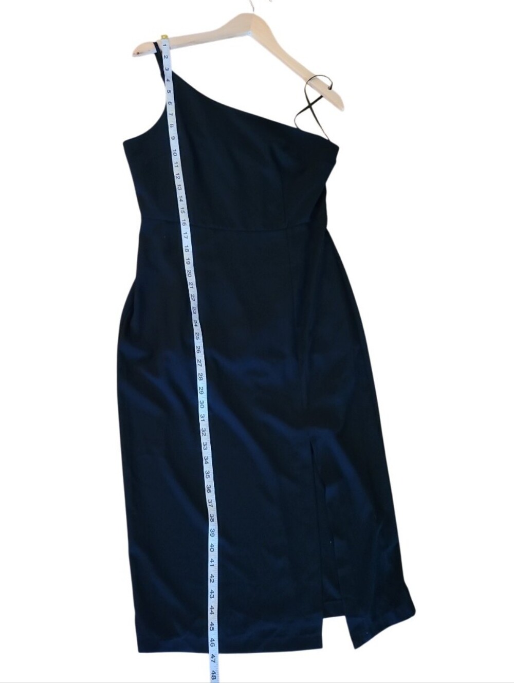 NWT Petal and Pup Xiomar Dress Black One Shoulder Midi Length - Picture 16 of 17